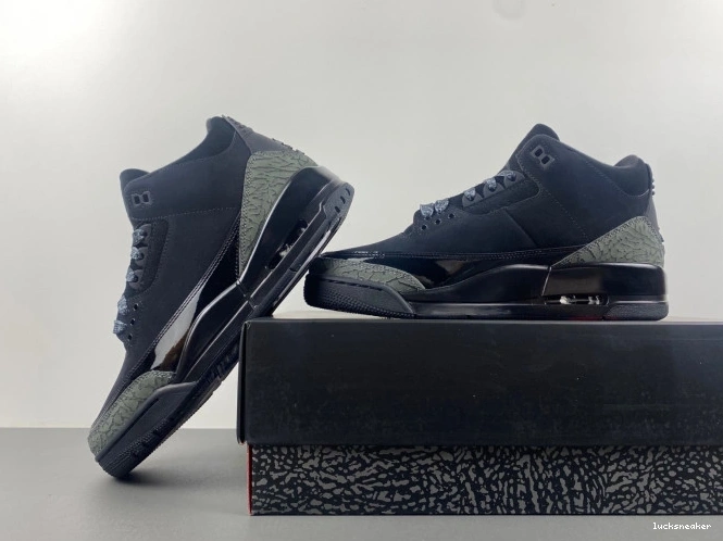 Rep LUCY 3 Black Retro CK9246-168 Cat Air Jordan 0714